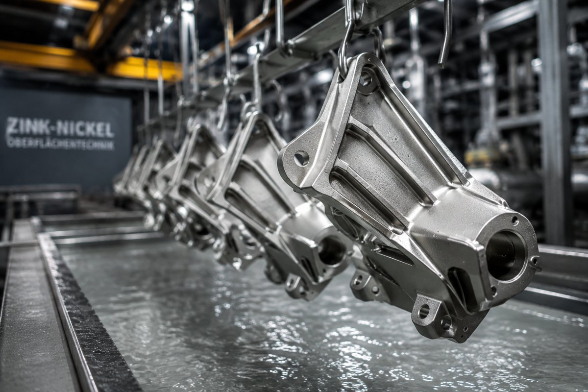 Zink-Nickel veredeltes Bauteil bei Joos Metallveredelung